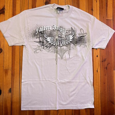 Vintage Christopher Daniels TNA Wrestling T-Shirt Fallen Angel Size Large Y2K
