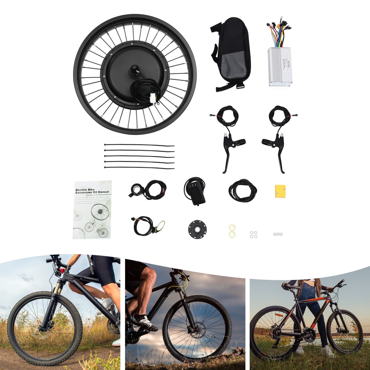 Electric Bicycles Fat Tire Ebike Conversion Kit Order 26