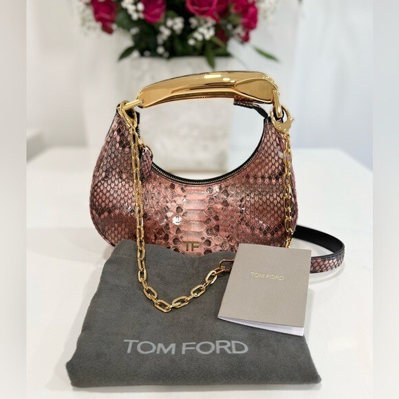 Tom Ford Python Bianca Mini Hobo Bag - image 3
