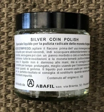 ABAFIL LIQUIDO x PULIZIA MONETE ARGENTO IL MIGLIORE !!!
