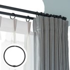 Curtain Rod Black Shower Curtains
