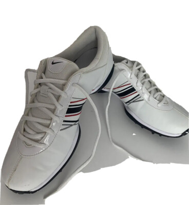 Nike ,Size 7,white striped / red /black,womens  shoes