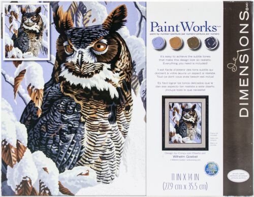 Paint Works Paint By Number Kit 11"X14"-Winter Watch 91476 - Photo 1/2