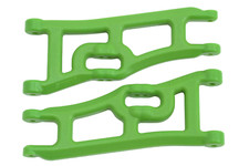 RPM RPM70664 Wide Front A-arms, Green; Traxxas Rustler Stampede