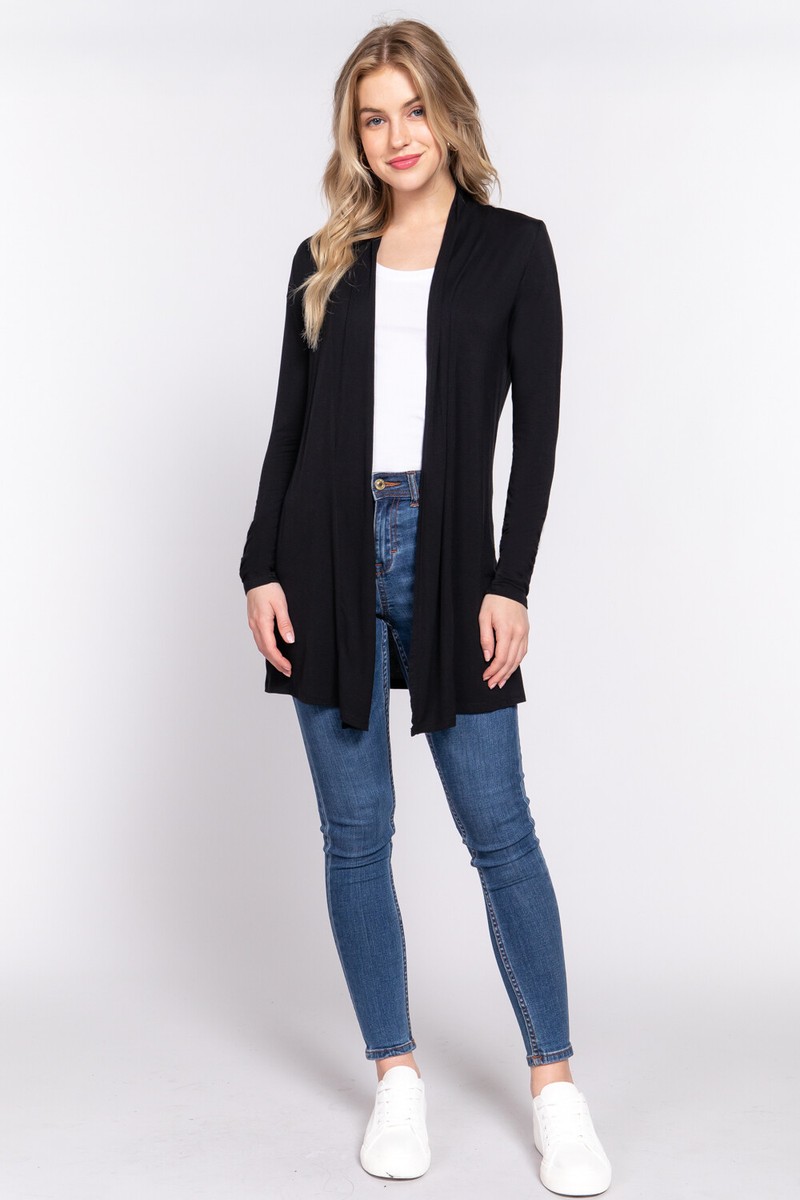 Sueter Largo Sueter Cardigan Negro Sweater Negro Largo Mujer