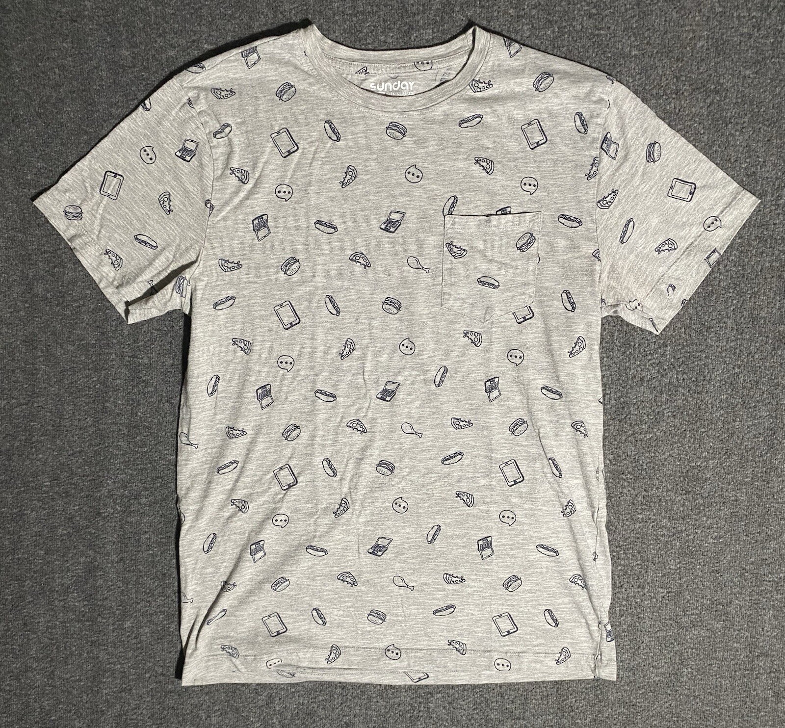 French Bulldog Frenchie Pattern Shirt Sunday Work Clothes Dog Mom Size L