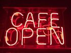 Cafe Open 17"x14" Acrylic Neon Sign Lamp Light Show Shop Store With Dimmer