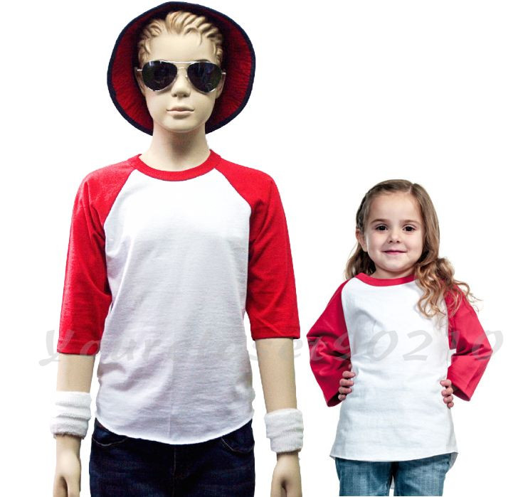 T-shirt Bambini Ragazzi Ragazze Baseball Semplice Maniche - Foto 10