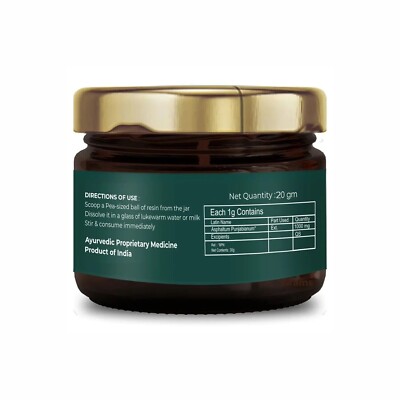 Shilajit De L'Himalaya - Résine Molle Puissante (Acide Fulvique) - Pot De 20g - Marque Nirvasa