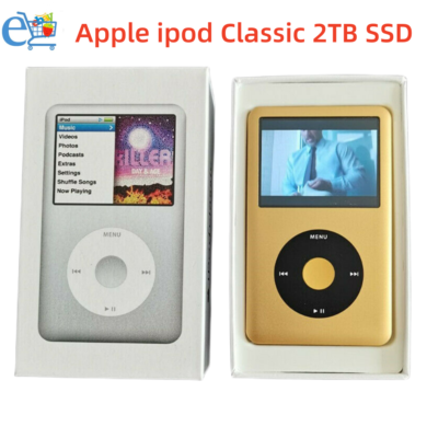 ポータブルプレーヤー Apple iPod Classic NEW Apple iPod Classic 7th Gen ( Gold & Black ) 2TB SSD MP3