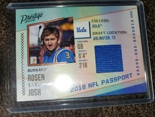2018 PANINI PRESTIGE FOOTBALL JOSH ROSEN NFL PASSPORT ROOKIE JERSEY UCLA