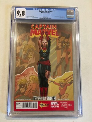 CAPTAIN MARVEL #14 CGC 9.8 1ST APPEARANCE OF KAMALA KHAN MS MARVEL