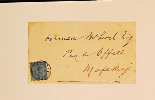 Mafeking COVER 1900 3 Deep Blue On Blue Paper perf 12 S G 20 with cert
