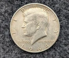 1964 Kennedy Half Dollar - 90% silver - fast shipping