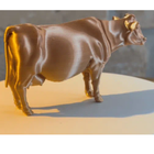 Miniature Farm Cow Figurine Realistic Animal Model for Learning & Decor