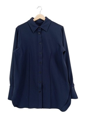 CLOSED Langarmhemd Damen Hemd Gr. DE 38 blau Casual-Look