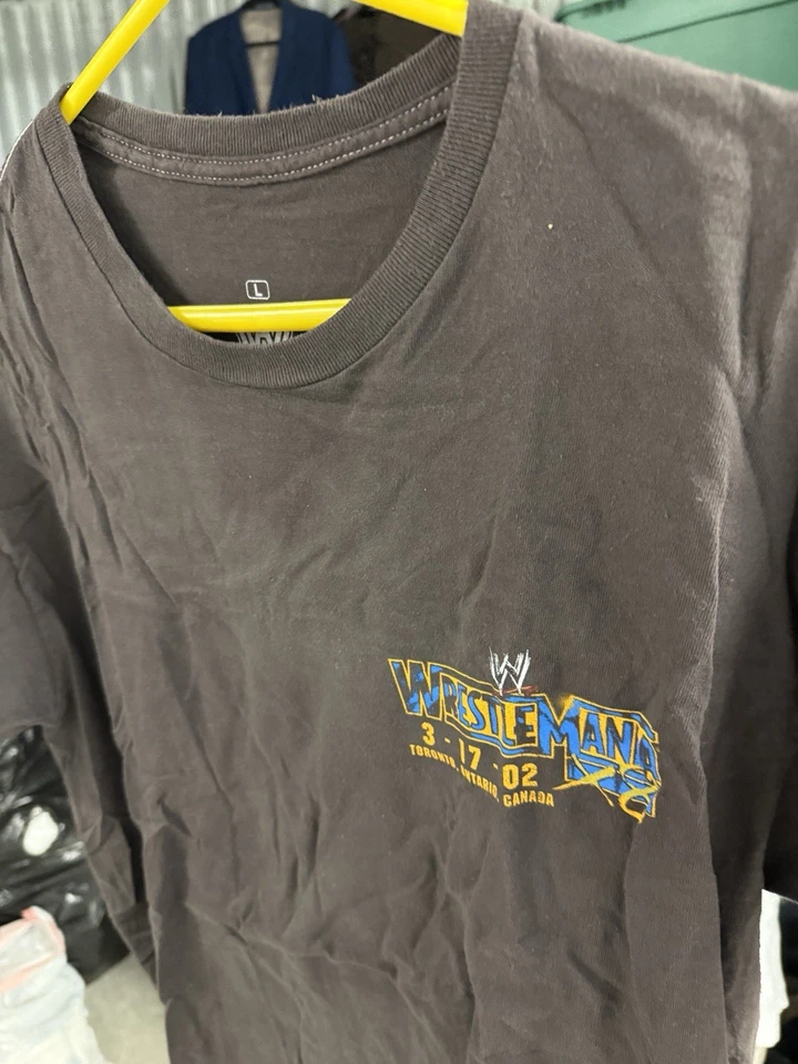 WWE WrestleMania X8 The Rock vs Hollywood Hogan Graphic Tee – Ripple Junction L - Image 2 of 4