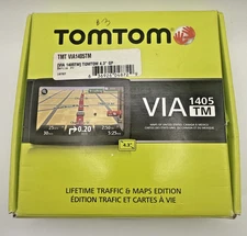 TomTom VIA 1405M 4.3-Inch Portable GPS Navigator With Lifetime Traffic And Maps