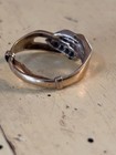 Antique Estate Ring: 14K Stamped 585 Gold & Diamond Art Deco with Guard, 6.75-7 — photo 8