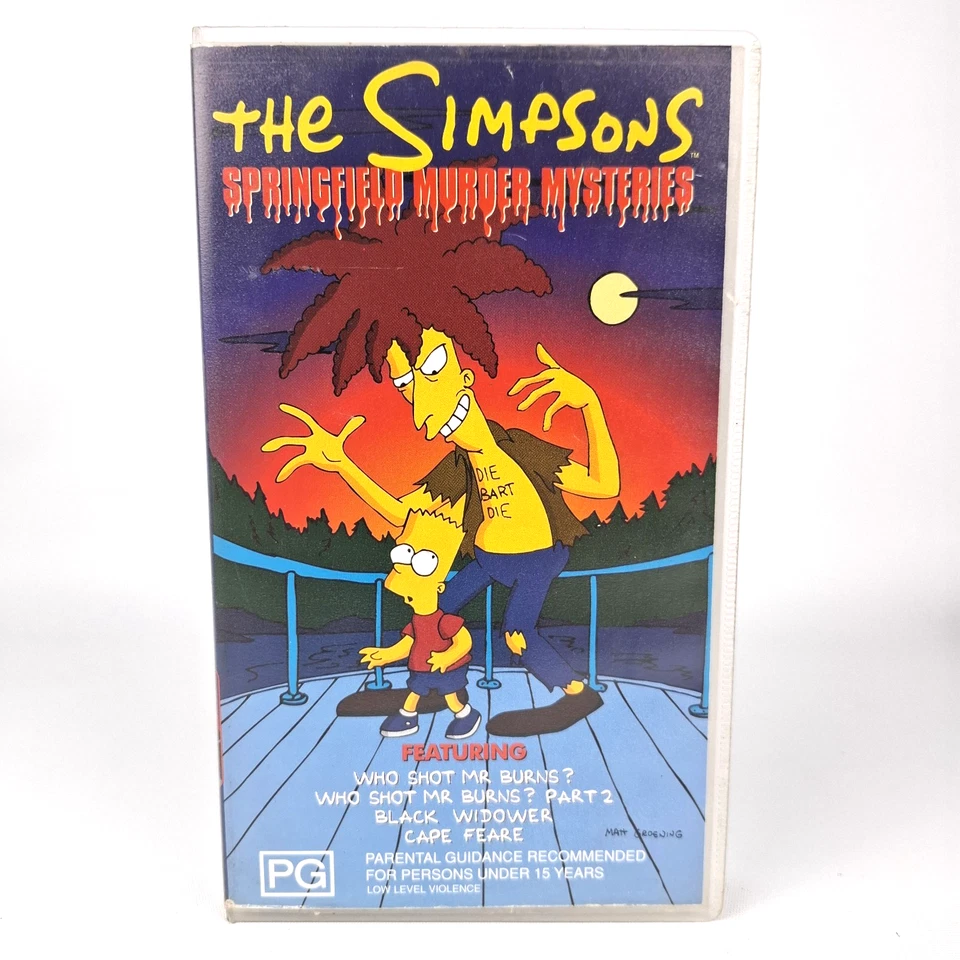 The Simpsons Springfield Murder Mysteries VHS Video PAL 1997 Homer Marge Bart - Image 2 of 4