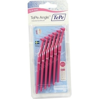 TEPE Angle Interdentalbürste 0,4mm pink, 6 St PZN 07708682