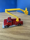 1977 VINTAGE LESNEY MATCHBOX No 13 SNORKEL FIRE ENGINE SUPERFAST TRUCK DARK RED!