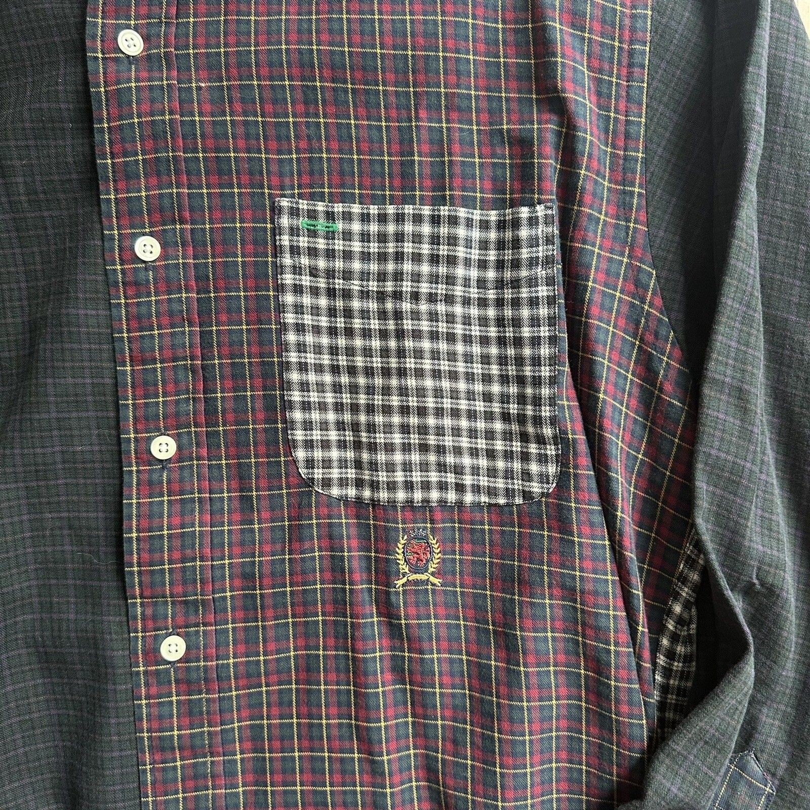 Tommy Hilfiger Men's Patchwork Button-Down Long S… - image 3
