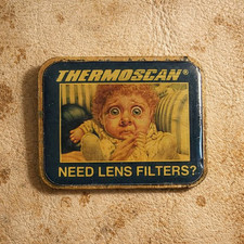 Braun ThermoScan Ear Thermometer Big Eye Baby Vintage Lapel Pin - Lens Filters