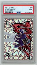 PSA 9 2024 Panini Zenith ZOOM RED Derrick Henry  5/10