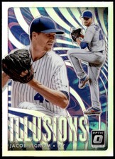 2020 Donruss Optic #OI-1 Jacob deGrom Optic Illusions Holo E1