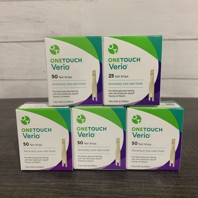 OneTouch Ultra Glucose Blood Test Strips Lot of 125 Strips EXP 7/2026 or Better!