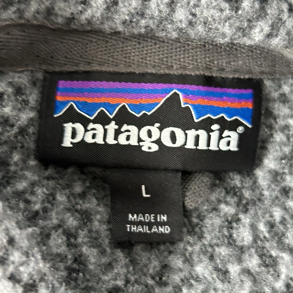 Куртка женская Patagonia средняя кованая серая шерстяная флисовая на молнии - Изображение 2 из 4
