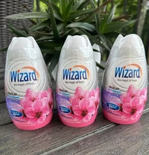 3 Piece-Wizard Solid Air Freshener, Cherry Blossom 7.8 oz - Lasts Up To 60 Days