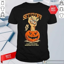 Set It Off Funny Pumpkin T-shirt Size S to 5XL 2F1146