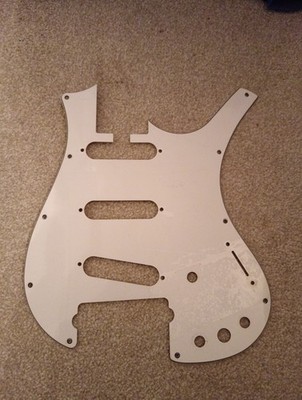 Original Parker Fly Guitars Nitefly Schlagbrett, Kratzplatte, weiß
