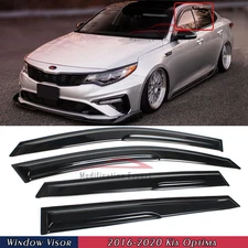 For 2016-2020 Kia Optima JDM Mugen Style Window Visor Vent Shade Sun Rain Guards