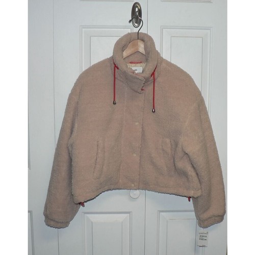 BP. Women's Neon Faux Shearling Bomber Jacket in Beige Burnt Small MSRP $59 - Picture 5 of 8