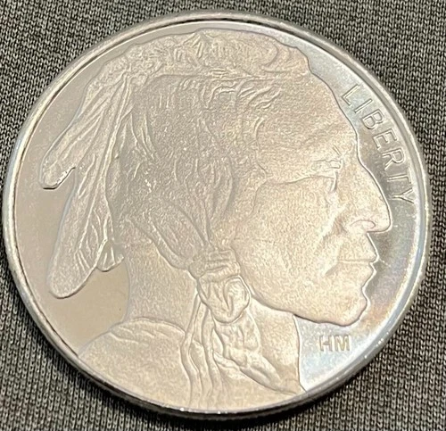 Hamilton Mint Buffalo 1 Troy oz .999 Silver Round   Free Shipping