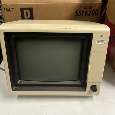Comrex CR-5400 green screen CRT computer monitor 1983 9 Inch UNTESTED