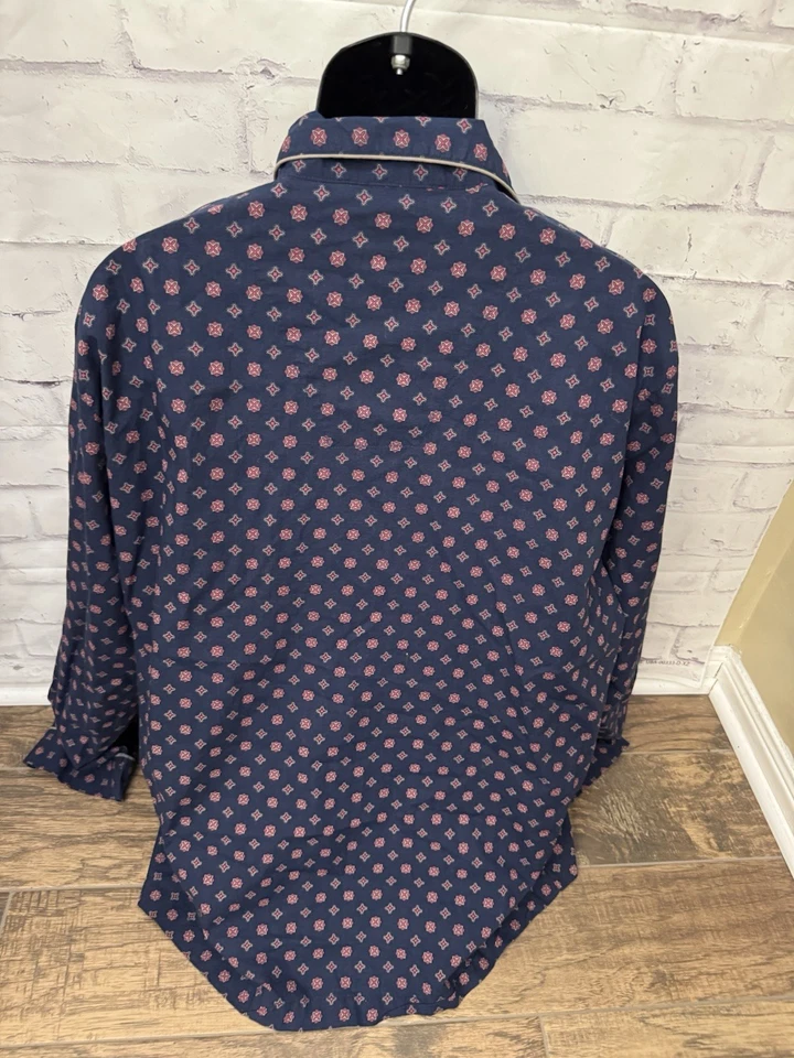 Conjunto de pijama Stafford masculino XXL Reg Fit manga longa lounge conforto azul - Imagem 2 de 4