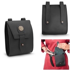 Medieval Leather Belt Pouch Granada   Spanish Style Leather King  s Archer Bag