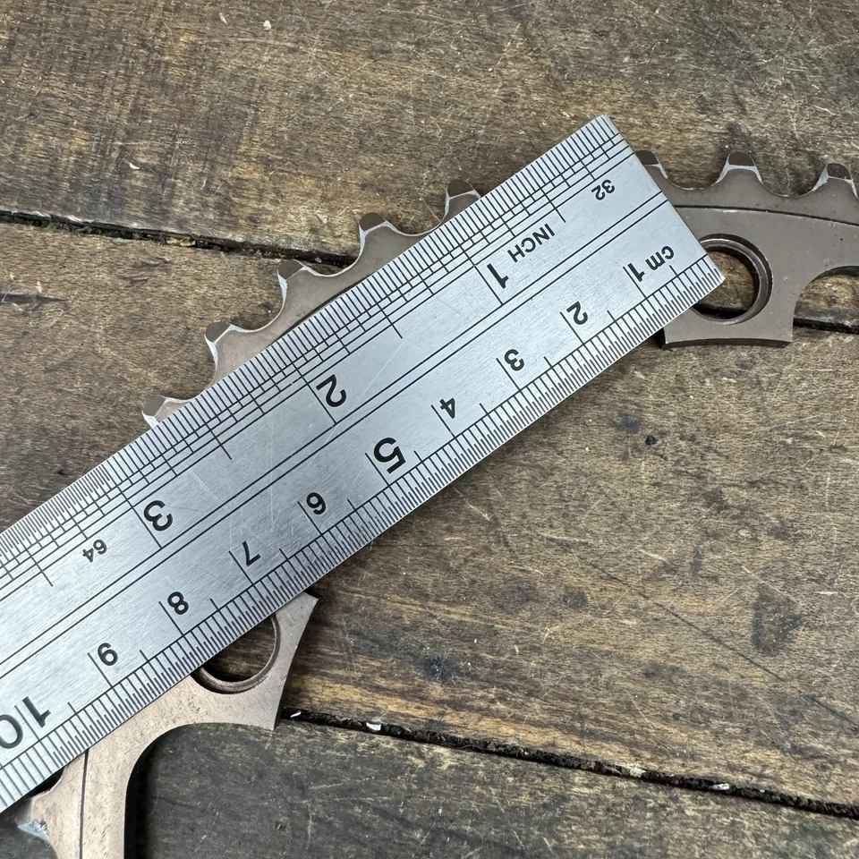 Vintage Shimano Biopace 42T Chainring 130 BCD 5-Bolt Road Bike Japan Oval 1980s - Image 4 of 4