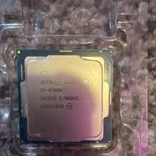 Intel Core i7-8700K 8th Gen Desktop CPU Processor 3.70GHz SR3QR Core i7 8th Gen