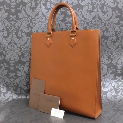 LOUIS VUITTON Nomade Leather Sac Plat Dark Brown Handbag M80129 #7 Rise-on
