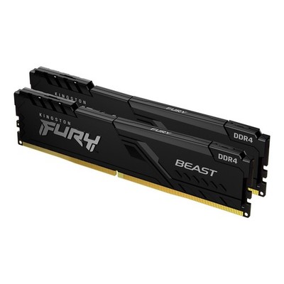 Kingston FURY Beast Schwarz 32GB Kit (2x16GB) DDR4-3600 CL18 UDIMM Gaming Arbeit