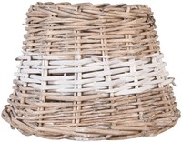 Clayre & Eef Lampenschirm W4RO0081BW Ø 23X17 Cm Rattan Braun