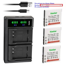 Kastar Battery LTD2 USB Charger for NP-120 BC-120 Casio Exilim EX-Z780 EX-Z790