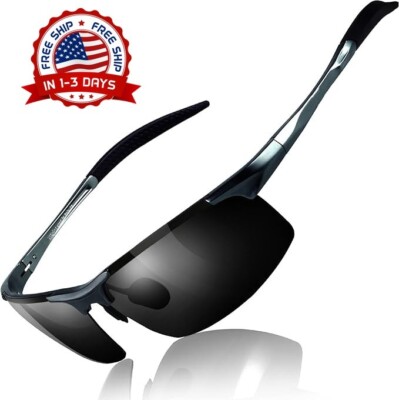 Gafas de sol de aviador polarizadas para hombre, gafas deportivas de conducción
