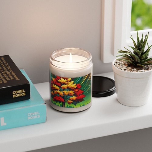 Vela de soja perfumada, esplendor de árbol de otoño de 9 oz en estilo arte pop 11, regalo - Imagen 26 de 47