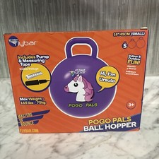 Flybar Pogo Pals Ball Hopper Purple Unicorn Ages 3 plus SZ Small